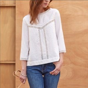 Sézane embroidered blouse